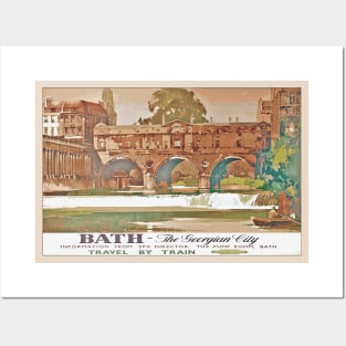 Vintage British Rail Travel Poster: Bath, the Georgian City Posters and Art